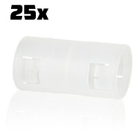 Rohrmuffe RM25, für M25, transparent VE: 25 Stück