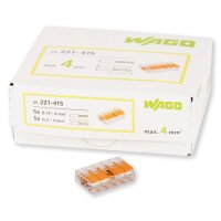 WAGO Klemme 5polig 4mm² Compact  25 Stck (221-415)
