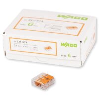 WAGO Klemme 3polig 6mm² Compact 30 Stck (221-613)