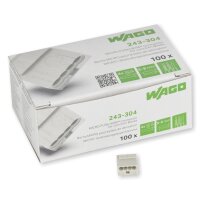 WAGO Klemme Micro 4polig 100 Stck (243-304) grau