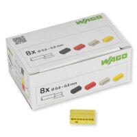 WAGO Klemme Micro 8polig 50 Stck (243-508) gelb