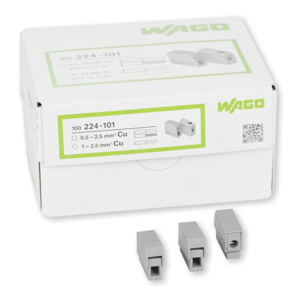 WAGO Leuchtenklemme 1-pol 100 Stck (224-101)