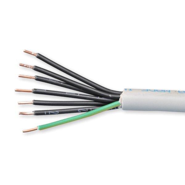 Kabel Mantelleitung Eca NYM-J 7x1,5 grau RG50m