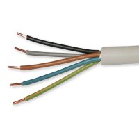 Kabel Mantelleitung Eca NYM-J 5x2,5 grau RG100m