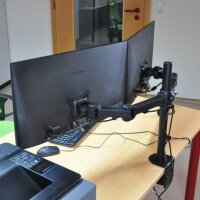 DMP LCD 352 D Tischhalter 2-fach schwarz