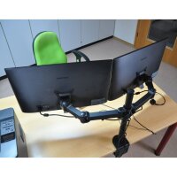 DMP LCD 352 D Tischhalter 2-fach schwarz