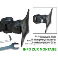 DMP LCD 351-D Tischhalter Stand schwarz