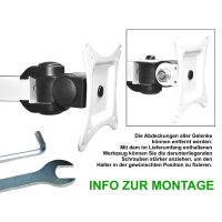 DMP LCD 352 S Tischhalter weiss