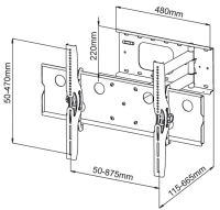 DMP WH PLB 109 L Wandhalter silber