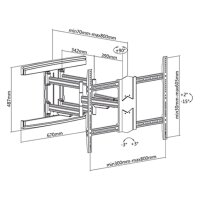 LCD TV-Halter HP45 L schwarz
